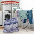 thumbnail image 4 of 24x36 IN Mesh Laundry Bags with Drawstring [4PCS] - Large Durable Washable Laundry Hamper Liner - [Dark Blue] Mesh Bags, 4 of 6