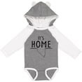 thumbnail image 3 of Inktastic It's Home State of Nevada Outline Distressed Text Boys or Girls Long Sleeve Baby Bodysuit, 3 of 5
