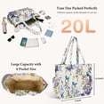 thumbnail image 2 of GYNKY Corduroy Tote Bag for Women Large Capacity Work Bag Weekender Duffle Bags with 6 Pockets Shoulder Crossbody Handbag for Office Travel Gym and Everyday Use Overnight, 2 of 7