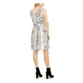 thumbnail image 2 of JULIA JORDAN Womens Ivory Sleeveless Above The Knee Fit + Flare Dress 2, 2 of 4