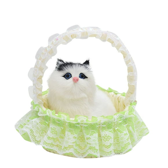 TechWave Funny Toys Cat In The Lace Hanging Doll Toy Mini Cat In Shoe With Meows Sounds Sleeping Cute Kitty Toys For Kids Boys Girls