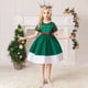 thumbnail image 5 of Vestido de Navidad para niña, estampado de Papá Noel, vestido de actuación, vestido de princesa hinchado para niña, 5 of 6