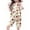 Jaune, variante sur Ensemble de Pyjama Deux Pièces pour Filles avec Haut à Manches Courtes Imprimé Cerise et Vêtements de Nuit Confortables pour une Tenue de Détente Douce et Respirante