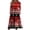 Deep Red, variant on WTOBBY Women's Holiday Casual Dress Crew Neck Christmas Print Mid-Length Long Sleeve with Pocket Feature Festive Seasonal Celebration Wear,Army Green L