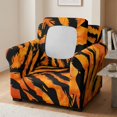 thumbnail image 3 of Chririnla Tiger Stripe Pattern 2 Pieces Armchair Couch Cover for Living Room Banquet Stretch Non-Slip Armchair Slipcovers Fabric Sofa Slipcovers, 3 of 8