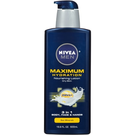 NIVEA Men Maximum Hydration 3 in 1 Nourishing Lotion 16.9 fl. oz. - Walmart.com