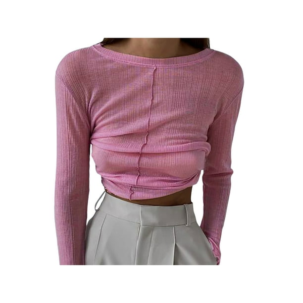 Txlixc Camiseta de manga larga para mujeres Txlixc moda