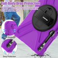 thumbnail image 3 of Funda para Tablet BRAECNstock para Samsung Galaxy Tab 12.4" Morado, 3 of 7