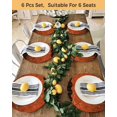 thumbnail image 4 of 13 Inch Round Placemats Set of 4, Orange Geometric Non Slip Heat Insulation PP Table Mats, Ombre Modern Abstract Art Washable Place Mats for Kitchen Dining Party Table Decor, 4 of 7