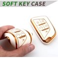 thumbnail image 4 of Key Fob Cover Compatible with Cadillac XT5 ATS CT5 CT6 XTS XT4 2017-2021 5 Button TPU Keychain Case Holder Protector,White, 4 of 5