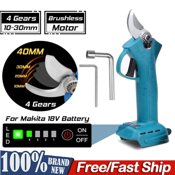 Electric Pruner Cordless Pruning Shears Scissor Cutter For Makita Battery 30mm