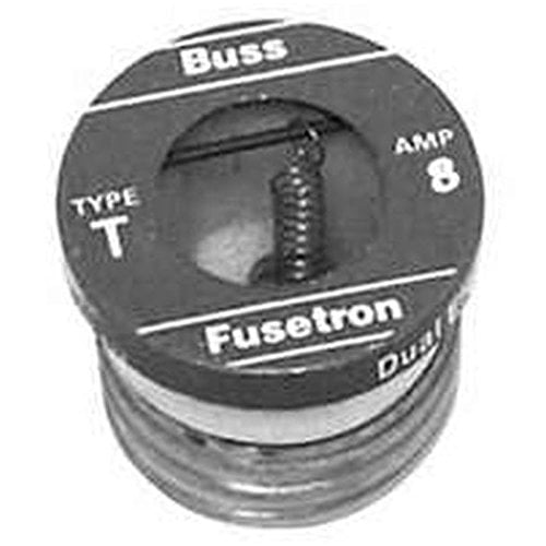 Bussman BP/T8 8 Amp DualElement TimeDelay Edison Base Plug Fuse