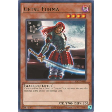 YuGiOh Invasion of Chaos 25th Anniversary Rare Getsu Fuhma IOC-EN089
