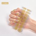 thumbnail image 1 of Cubierta completa de gradiente de purpurina, pegatinas de Arte de uñas, tiras de esmalte de uñas plateadas y púrpuras, pegatina de lámina impermeable para manicura DIY, 1 of 7