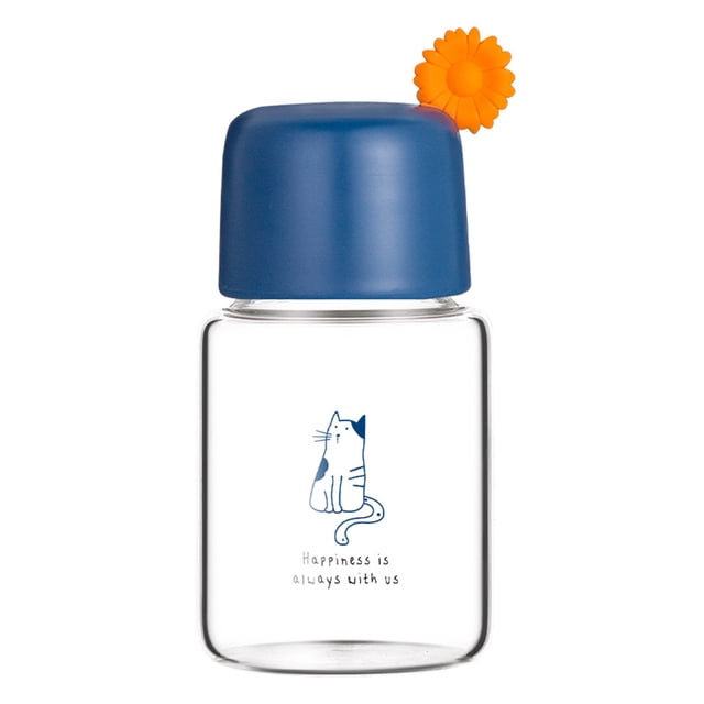 Taza de bebida Inteprter de vidrio 220ml azul