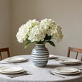 thumbnail image 4 of 2 Pcs Artificial Hydrangea Flower 11x7 Inch, Faux Impatiens Bloom for Vase Arrangement, Realistic Wedding Table Centerpiece for Home Bedroom Shelf, 4 of 5