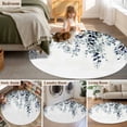 thumbnail image 5 of Round Rug 7Ft Washable Non-Slip, Blue Teal Eucalyptus Circle Area Rugs for Living Room Bedroom, Weeping Botanical Leaf Watercolor Indoor Floor Mats Carpet Runner for Home Decor Aesthetic, 5 of 8
