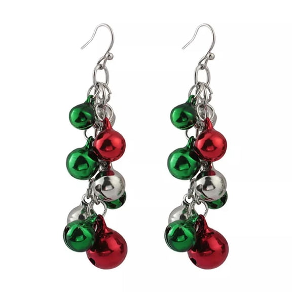 GKNET Women Fashion Christmas Jingle Bells Dangle Drop Earrings Delicate Jewelry Xmas Gifts