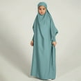 thumbnail image 2 of MIASHUI Robe Élégante Décontractée pour Filles avec Capuche et Manches Chauve-Souris pour Mode Vert Clair, 8-9 Ans, 2 of 4