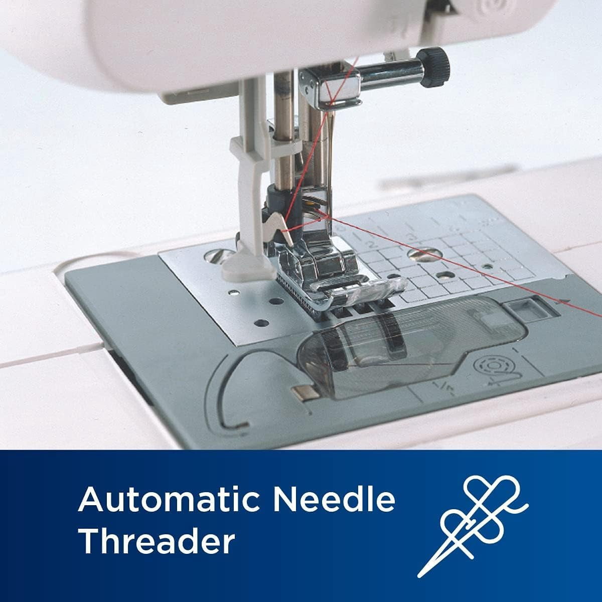 Brother XR9550 Computerized Sewing and Quilting Machine, 165 Built-In Stitches, Wide Table, Hardcase for Carrying and Storage, Premium Sewing Thread 6-Pack and 5-Piece Sewing Machine Needles
