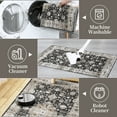 thumbnail image 6 of HOMERRY 8' x 10' Area Rug for Living Room Floral Geometric Washable Bedroom Non-Slip Carpet for Home Decor, Black, 6 of 6