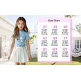 thumbnail image 7 of HILEELANG Toddler Girls' Cotton Short Sleeve Crewneck Tunic T-Shirts, 3 Pack (5T), 7 of 7