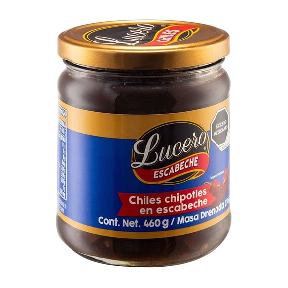 Chiles Lucero Sabormex chipotles en escabeche 460 g
