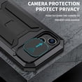 thumbnail image 2 of Feishell Cover for iPhone 13 mini Case Heavy Dustproof Shockproof Dropproof Military Grade Rugged Durable Aluminum Metal Case with Kickstand Screen Protector, Black, 2 of 7