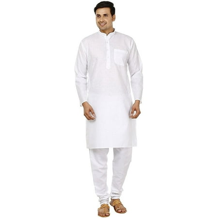 

Royal Kurta Men s Cotton Kurta Pyjama Set (ROYAL_251_White_Small)