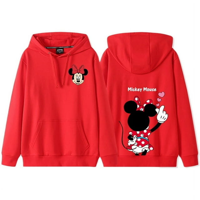 Anime Dessin Animé Disney Donald Duck Daisy Duck Chandail à Capuchon pour Couple Chandail d'Hiver pour Femmes
