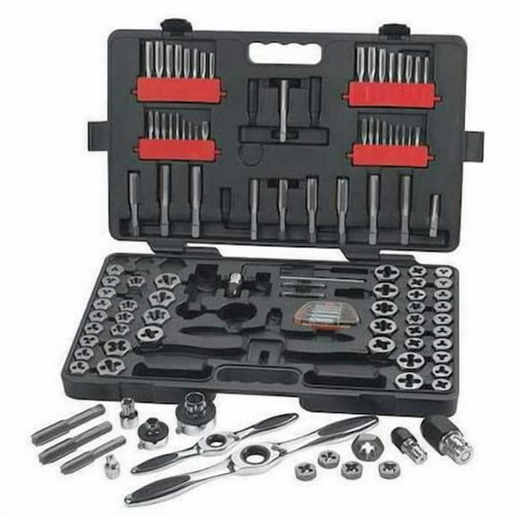 Gearwrench Ratcheting Tap and Die Set, 114 Piece, SAE/Metric