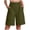 AG, variant on Women's High Waisted Pleated Bermuda Shorts with Pockets, Casual Knee-Length Summer Shorts(Coffee, XXL)