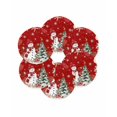 thumbnail image 7 of 15 Inch Round Placemats Set of 6, Red Christmas Non Slip Heat Insulation PP Table Mats, Snowman Xmas Tree Coastal Snowflake Starfish Washable Place Mats for Kitchen Dining Party Table Decor, 7 of 7