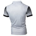 thumbnail image 4 of FAVIPT Men Shirts Fashion 2024 Men's Polo Shirts Short Sleeve Casual Polo T Shirt Big and Tall Color Block Slim Fit Golf Shirts for Men Plus Size Polo Tops with Pocket Gray XXXXXL, 4 of 5