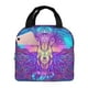 thumbnail image 1 of Easygdp Elephant in Tribal Style Bolsa Térmica Premium - Tela Oxford Impermeable, Gran Capacidad, Bolsillo Frontal, Unisex para Trabajo, Escuela, Actividades al Aire Libre y Picnics, 1 of 8