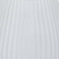 thumbnail image 3 of Azra Vase with Ribbed Texture and Wide Opening, 8 Inch White Resin, 3 of 5
