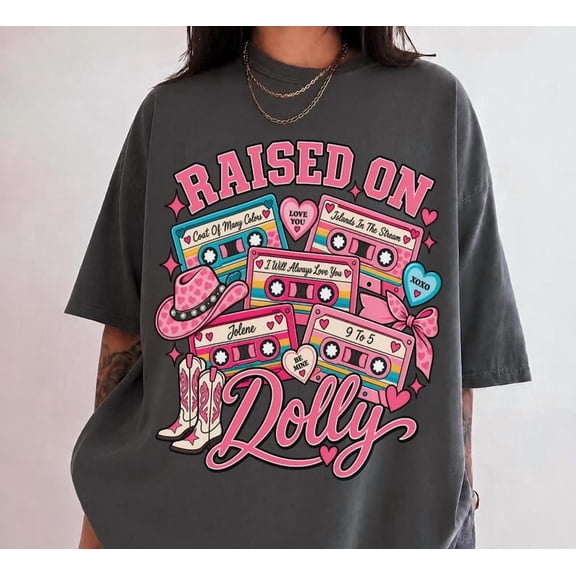 Raised On Dolly Shirt, Parton Tshirt, Country Music Legend Tee