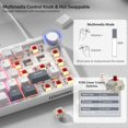 thumbnail image 3 of Teclado Gaming Womier VK66 PRO 60% cableado blanco cremoso, 3 of 7