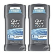 Dove Men+Care Antiperspirant & Deodorant Stick, Clean Comfort, Twin Pack, 2.7 Oz..
