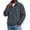 Dark Gray, variant on Sorvello Men's Full Zip Fleece Jacket Lapel Collar Long Sleeve Thermal Coat Winter Outdoor Warm Jacket with Zip Pockets Army Green L