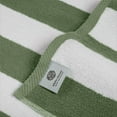 thumbnail image 6 of White Classic Luxury Cabana Stripe Cotton Beach Towels, Green, 35 x 70, 2 Pack, 6 of 6