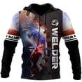 thumbnail image 2 of Sudadera con capucha con gráficos de soldador para hombre, moda personalizada, uniforme de soldador, sudaderas casuales con capucha, ropa de gran tamaño para hombre, 2 of 4