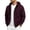 Wine, variant on FENGYOU Mens Heavyweight Fleece Lined Zip Up Hoodie Loose Fit Hooded Sweatshirt Multi Pocket Casual Jacket Outerwear Army Green L