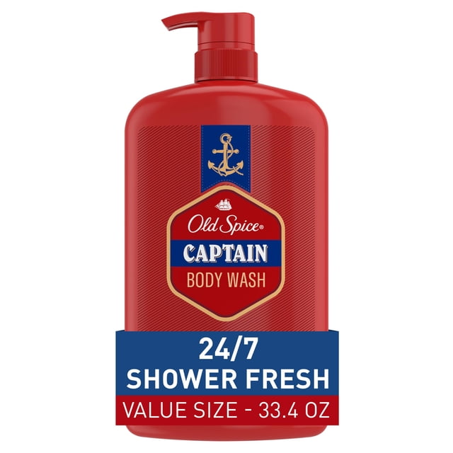 Gel de baño Old Spice Red Collection Captain 24/7 985ml para hombre