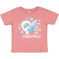 thumbnail image 3 of Inktastic Are You Yeti for Christmas with Yeti Holding Christmas Tree Boys or Girls Baby T-Shirt, 3 of 5
