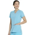thumbnail image 3 of Dickies EDS Essentials Scrubs, V-Neck Womens Tops with Four-Way Stretch and Moisture Wicking DK615, 3 of 7