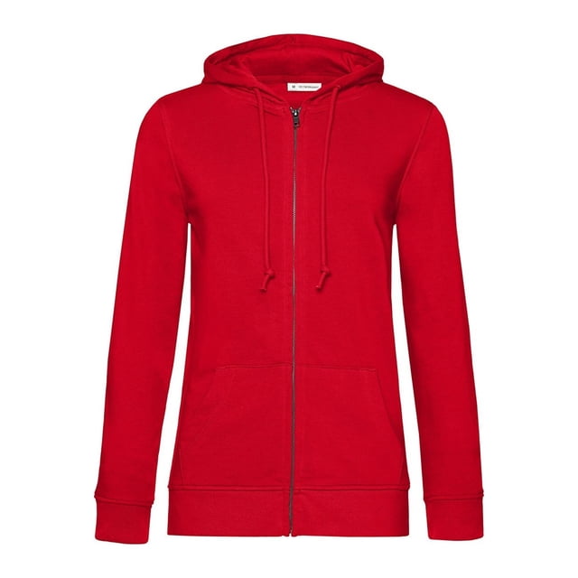 B&C - Sudadera con Cremallera para Mujer (Rojo)