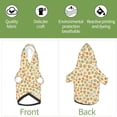 thumbnail image 5 of Goofa Paw In Groovy Style Pattern Small Dog Sweater Hoodies Pet Grey Hooded Soft Fleece Sweatshirts with Pocket Fall Winter Puppy Cat Sweaters Warm Clothes-Large, 5 of 8