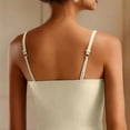 thumbnail image 6 of Brown Tank Tops for Women V Neck In Bra Tank High Strechy Sleeveless Slim Fit Tops Camisole Workout Tops on Sale, 6 of 6