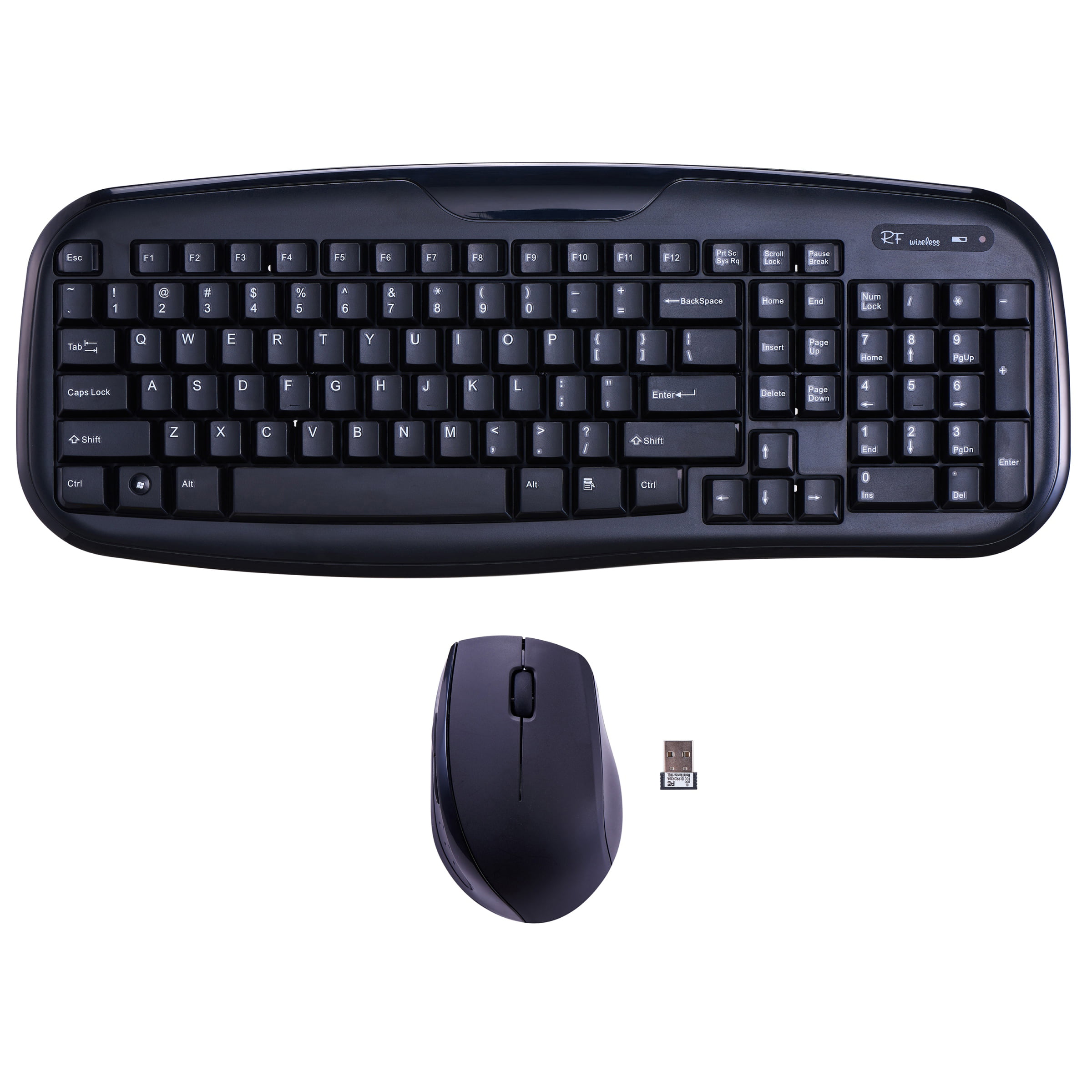 Onn Soft-Touch Wireless Keyboard And Mouse, Black - Walmart.com -  Walmart.com